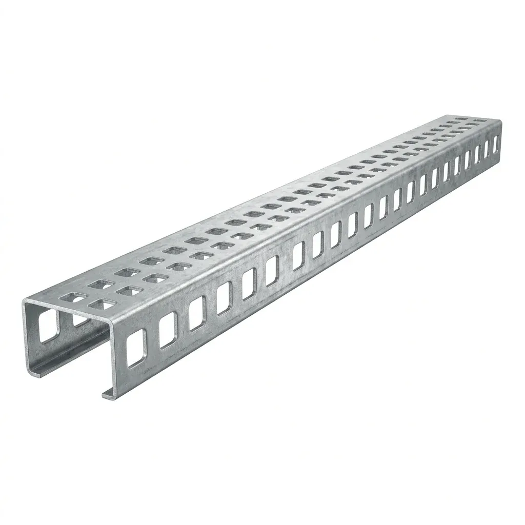 Mounting Rail 41x41 Perforated 2m
